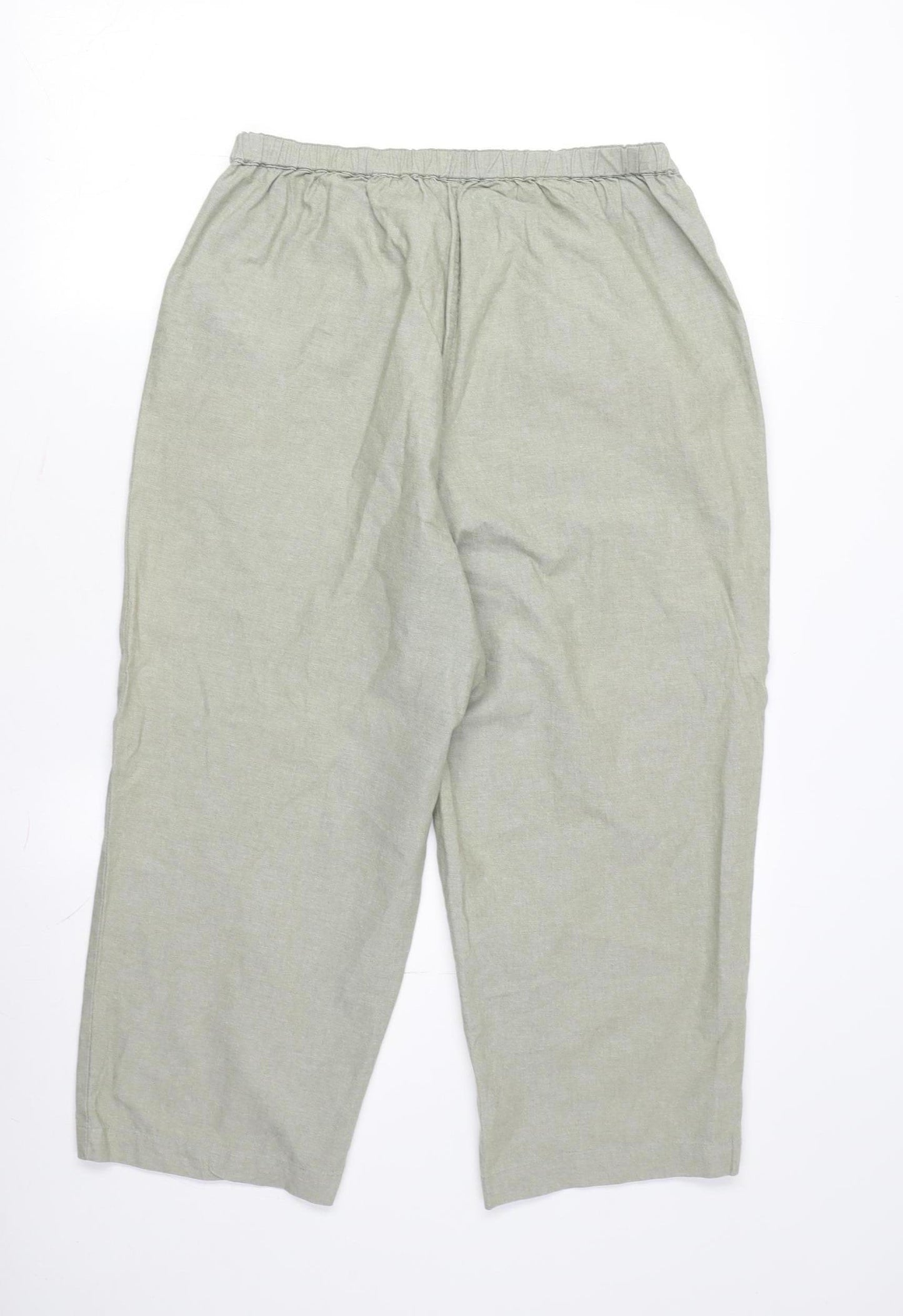 EWM Pure Classics Women's Green Cropped Trousers Size 14