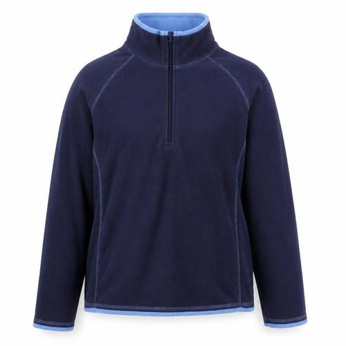 Mountain Warehouse Women's Blue Fleece Zip Sweatshirt, Size 12