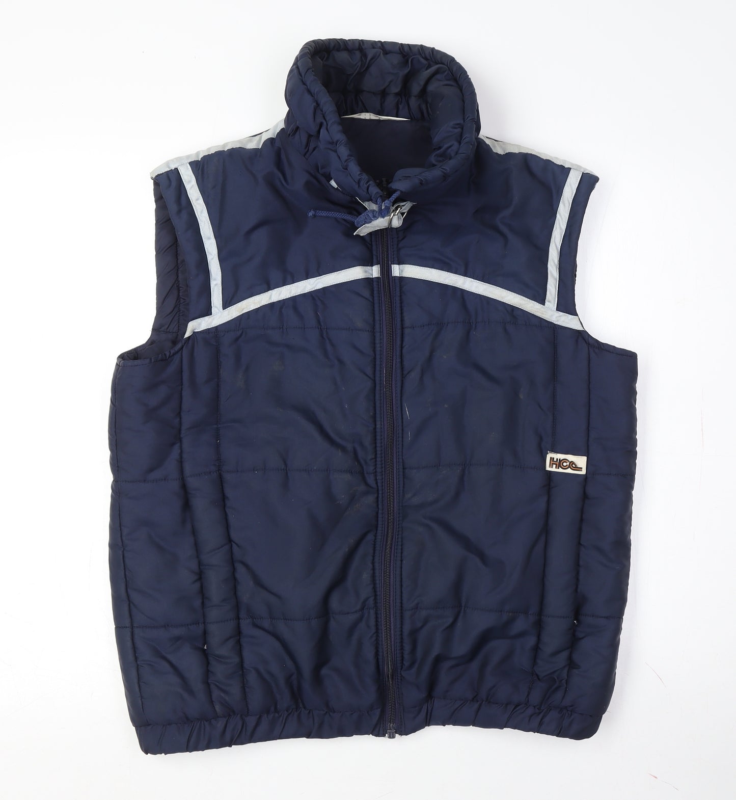 Henri Charles Colsenet Men's Blue Puffer Waistcoat 14