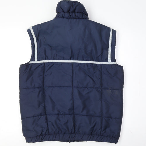 Henri Charles Colsenet Men's Blue Puffer Waistcoat 14