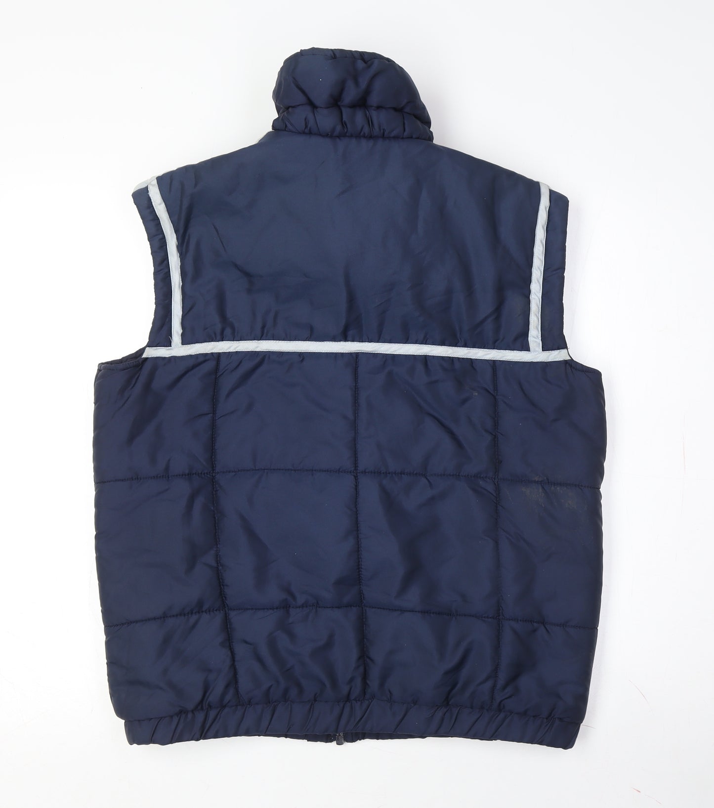 Henri Charles Colsenet Men's Blue Puffer Waistcoat 14