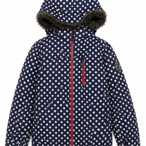 TOG 24 Girls Blue Polka Dot Jacket 9-10Y Winter Coat