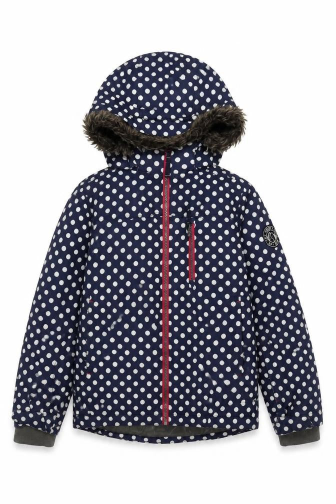 TOG 24 Girls Blue Polka Dot Jacket 9-10Y Winter Coat
