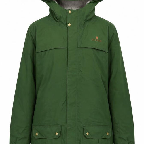 Hi Gear Women's Green Parka Jacket Size 6 Hooded Mid-Length