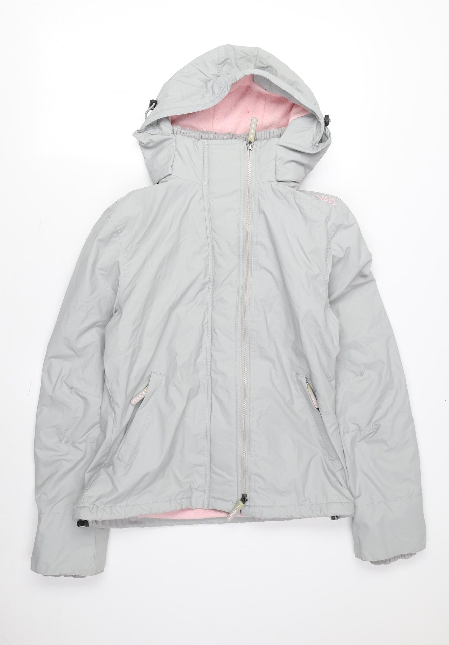 Superdry Women's Grey Windbreaker Jacket, Size L