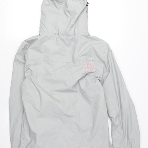 Superdry Women's Grey Windbreaker Jacket, Size L