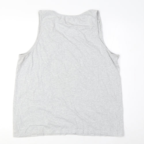 Calvin Klein Men's Grey Sleeveless T-Shirt, 2XL
