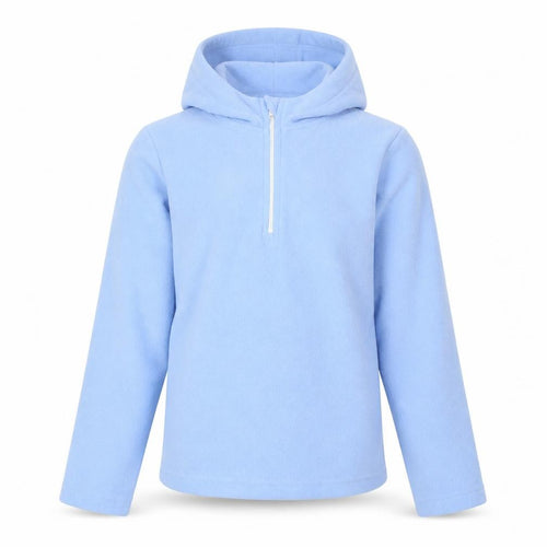Blue Girls Fleece Hoodie, 9-10 Years, Full Zip, Hooded