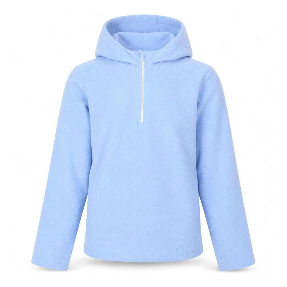 Blue Girls Fleece Hoodie, 9-10 Years, Full Zip, Hooded