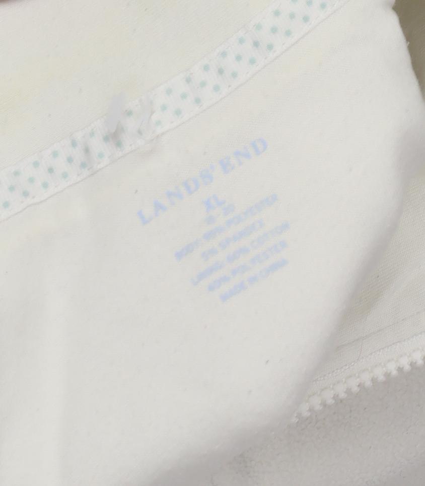 Lands' End Women's Ivory Fleece Waistcoat XL