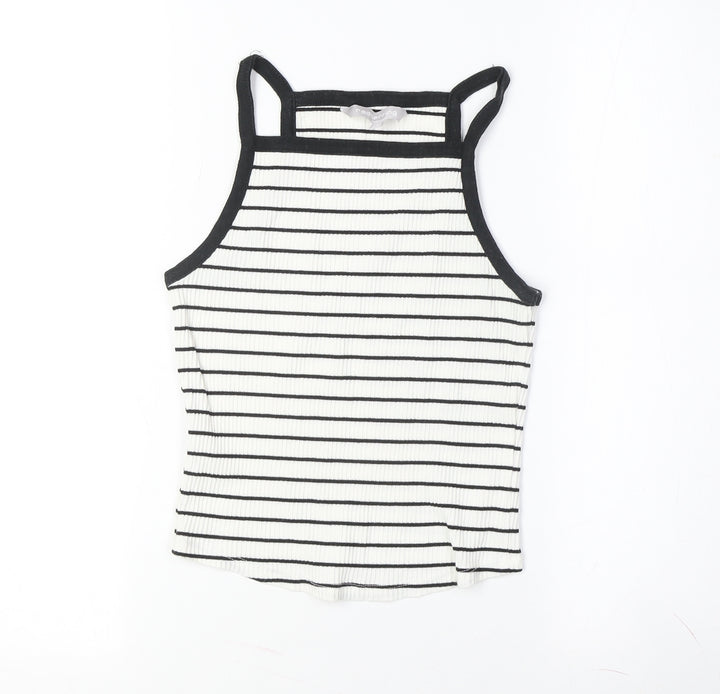 Red Herring Women's White Striped Tank