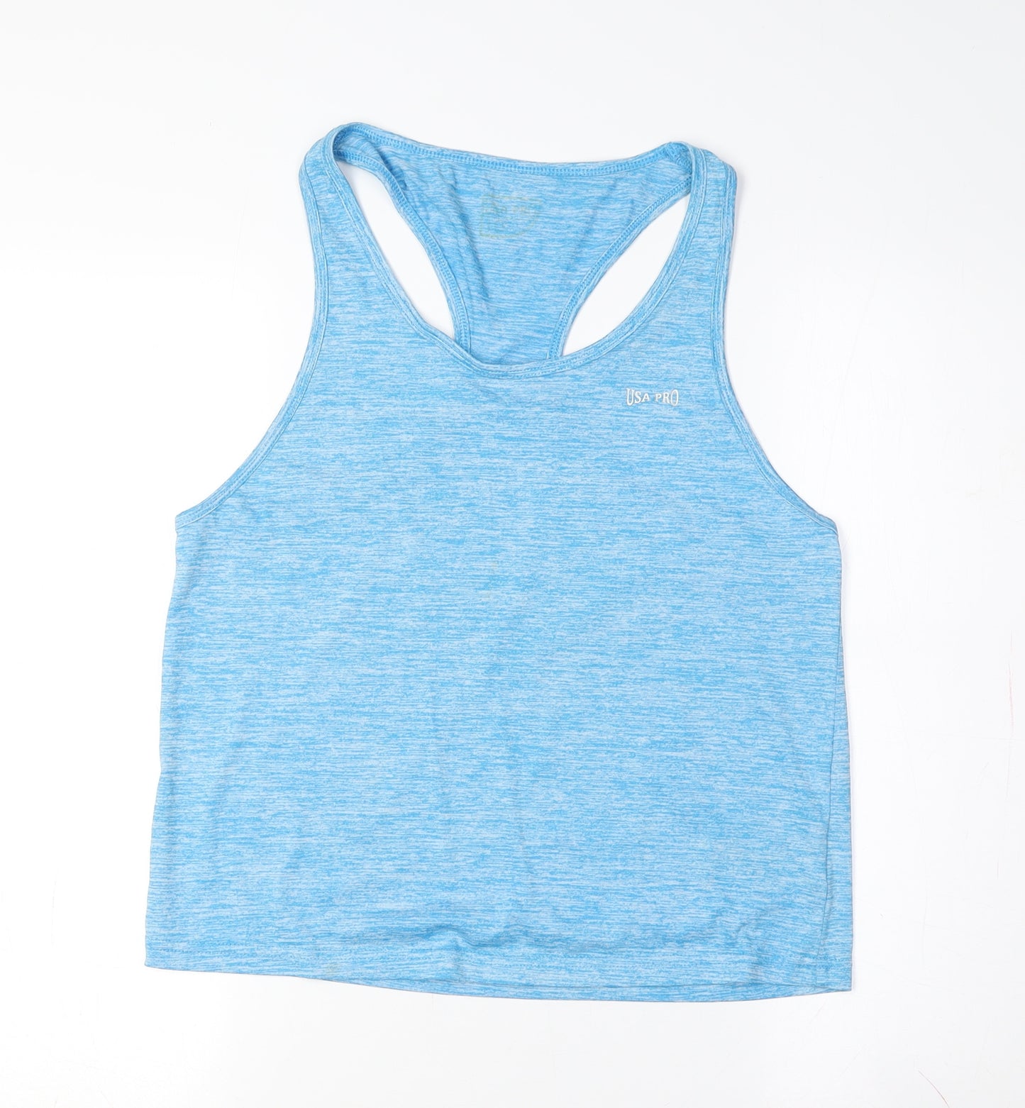 USA Pro Women's Blue Tank Top - Size 10, Sleeveless, Breathable