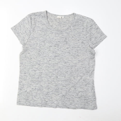 Gap Women's Grey Basic Crew Neck T-Shirt Size S