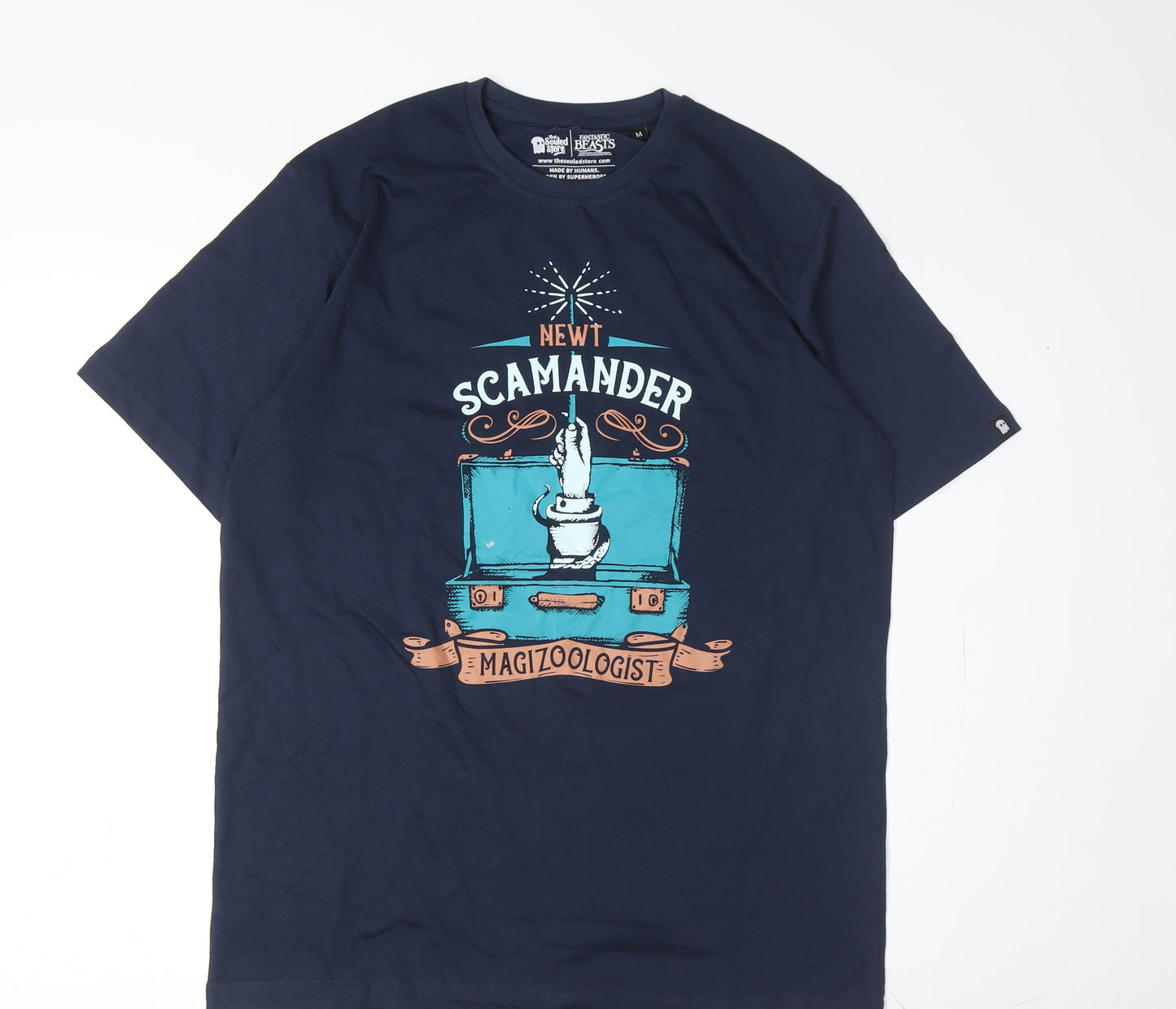 The Souled Store Fantastic Beasts Men Blue Newt Scamander T-Shirt