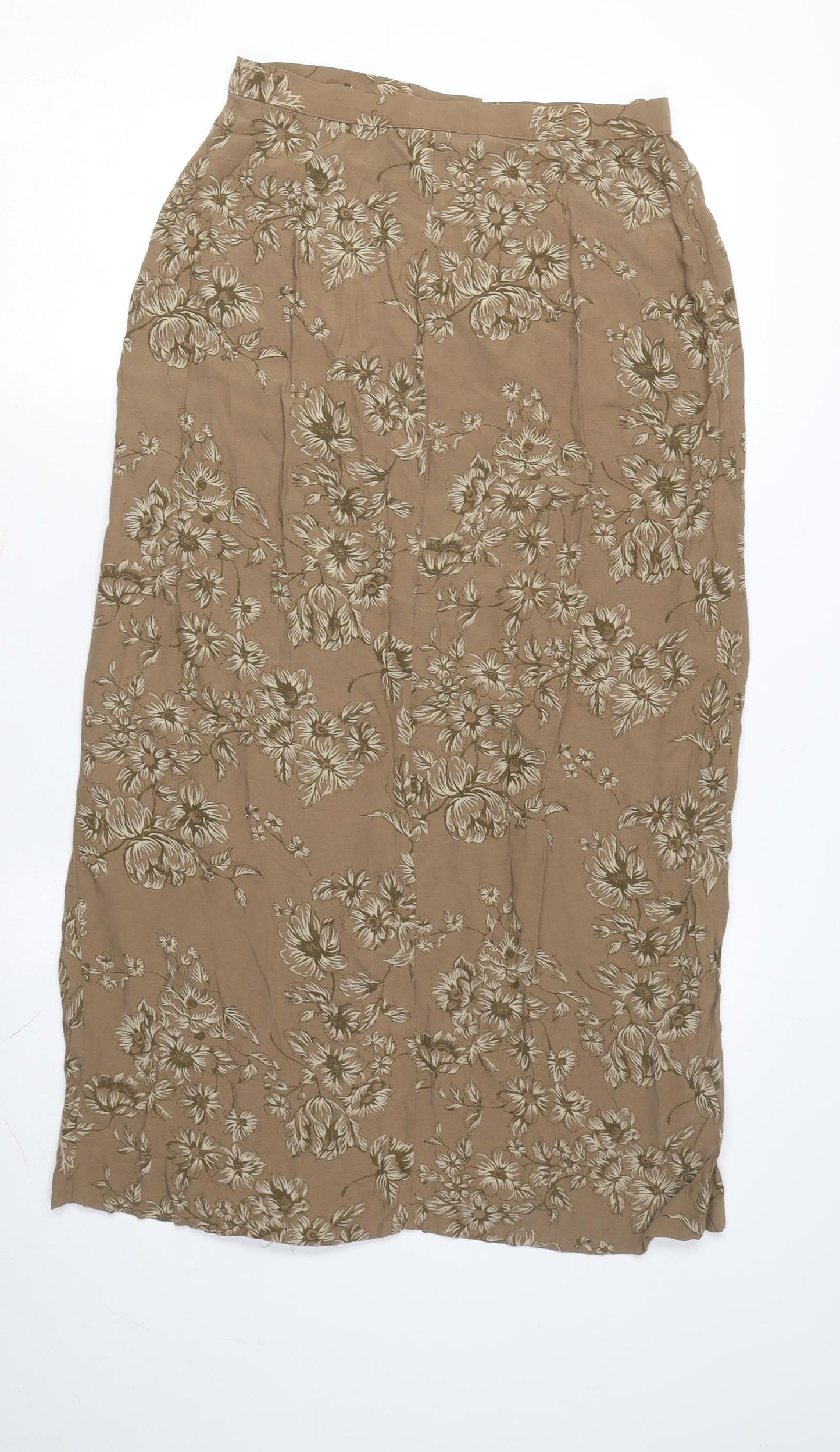 GAP Women's Beige Floral Long Pencil Skirt - Size 6