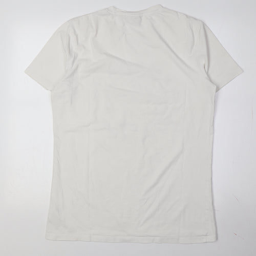 Gymshark White Men's M T-Shirt, Short Sleeve, Graphic