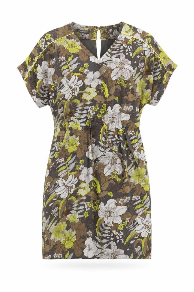 Front view of Laura Ashley Women's Multicoloured Floral Shift Dress, size 10