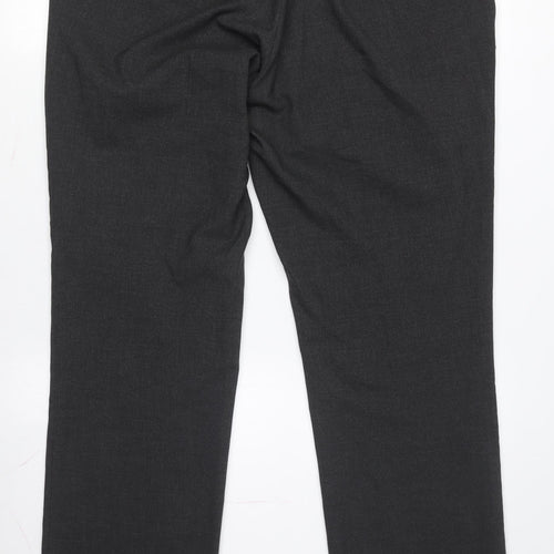 Peter Werth Men's Black Slim Fit Dress Trousers L
