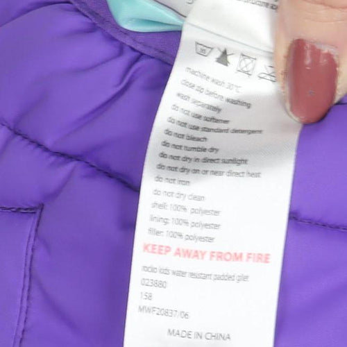 Mountain Warehouse Girls Purple Puffer Jacket 3-4 Years
