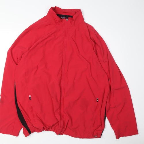 Lands' End Men's Red Windbreaker Jacket XL
