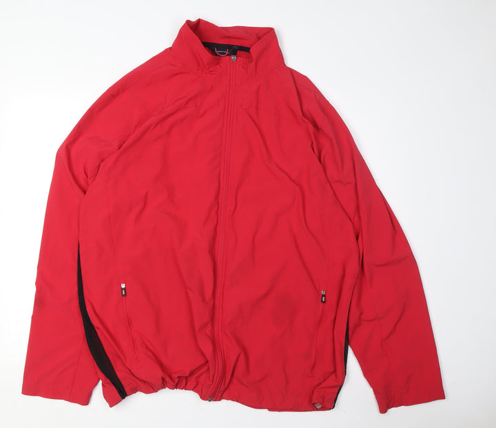 Lands' End Men's Red Windbreaker Jacket XL