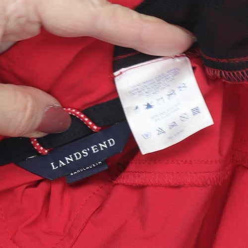 Lands' End Men's Red Windbreaker Jacket XL