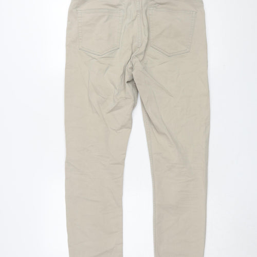 H&M Beige Slim Fit Jeans Unisex Adults Size 4