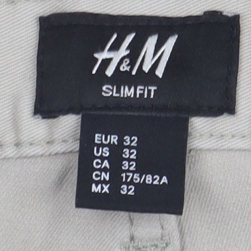 H&M Beige Slim Fit Jeans Unisex Adults Size 4