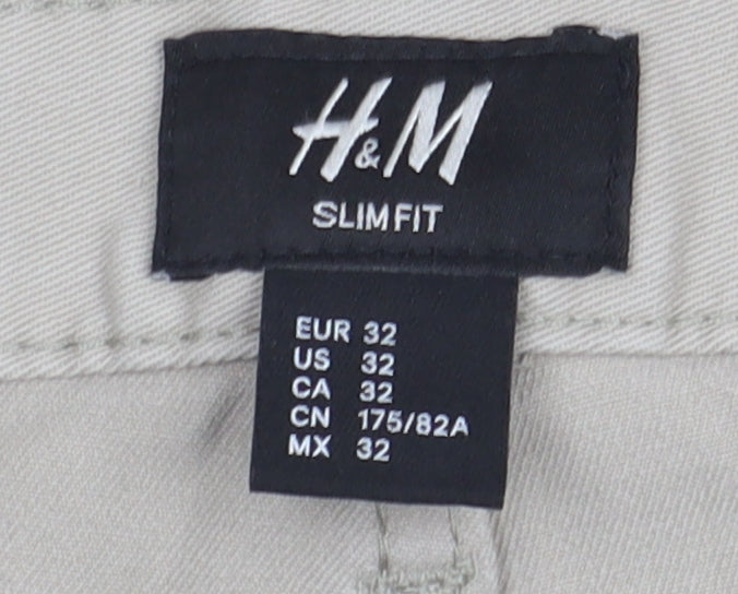 H&M Beige Slim Fit Jeans Unisex Adults Size 4