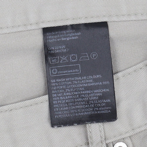 H&M Beige Slim Fit Jeans Unisex Adults Size 4