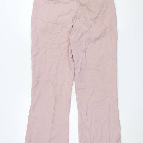 ASOS DESIGN Women's Pink Flared Trousers Size M