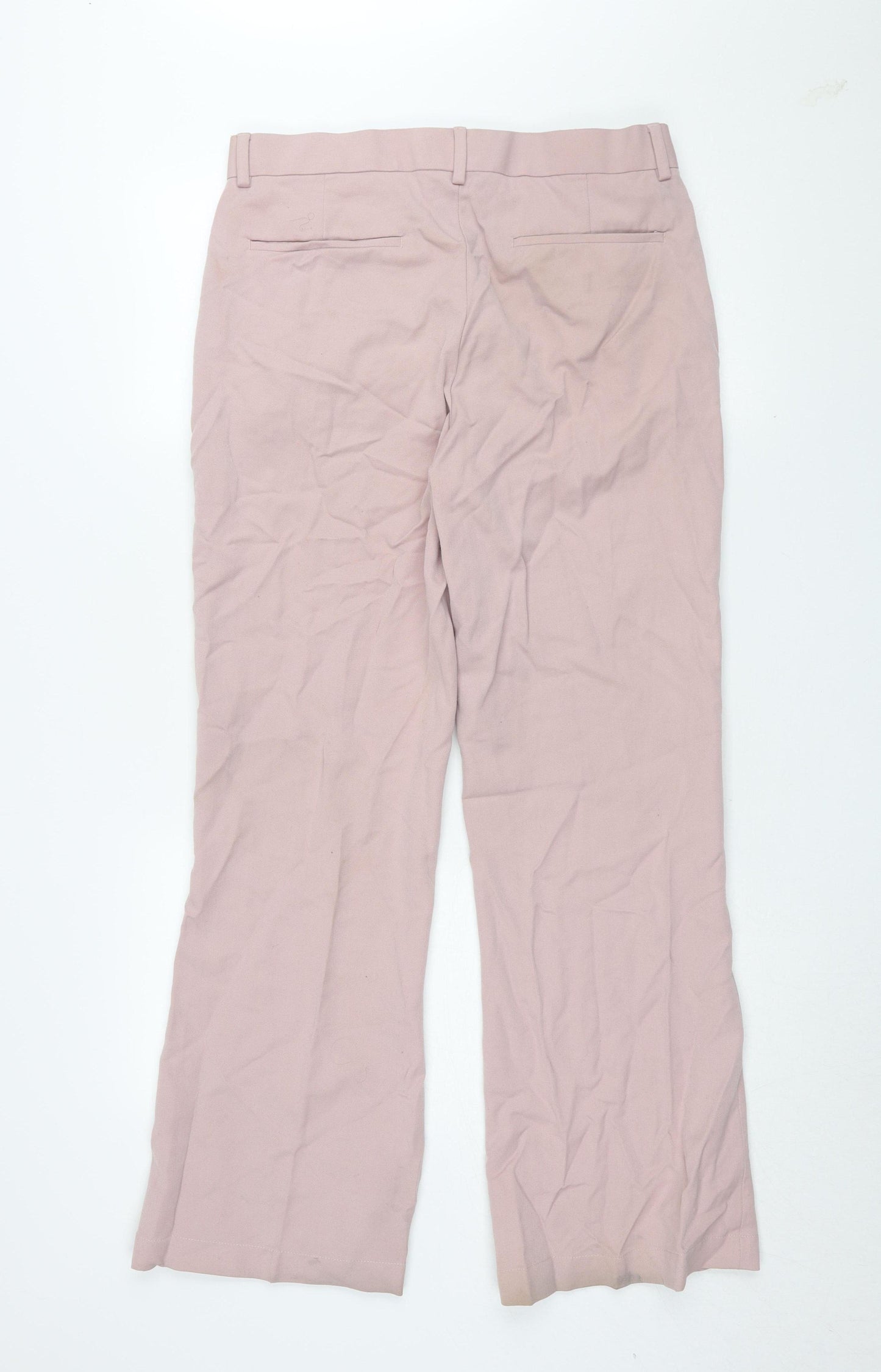 ASOS DESIGN Women's Pink Flared Trousers Size M