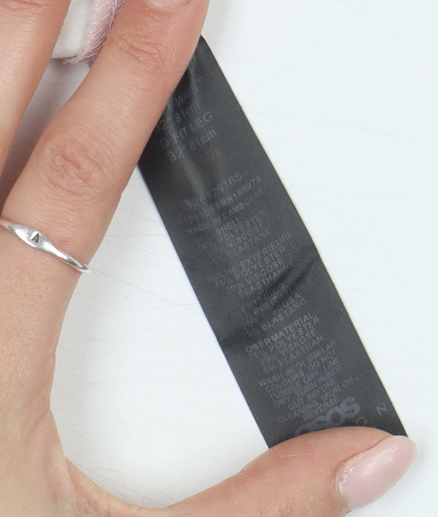 ASOS DESIGN Women's Pink Flared Trousers Size M