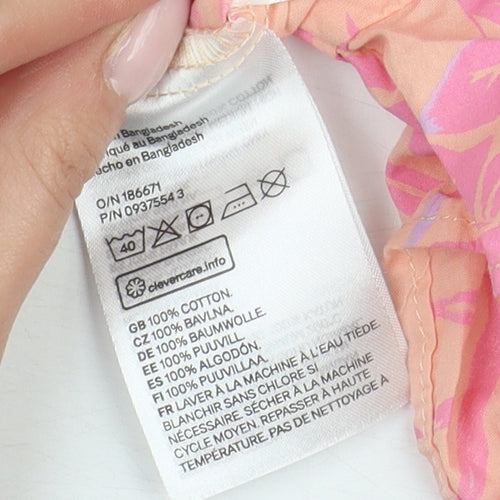 H&M Girls Floral Pink Playsuit - Size 5-6 Yrs