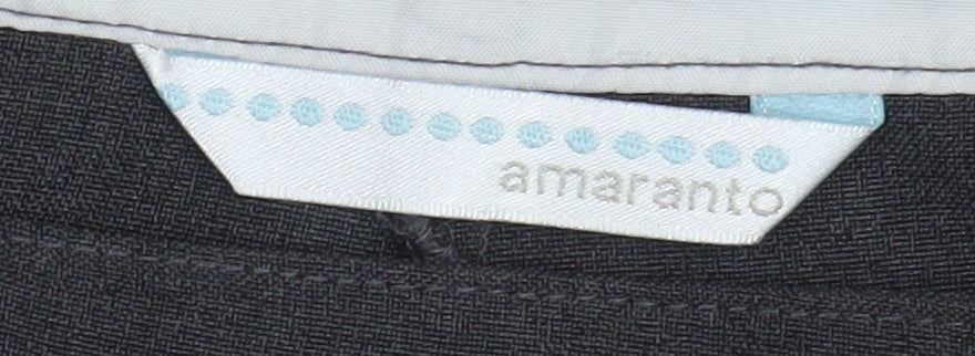 Amaranto Women's Flared Dress Pants Black Size 14