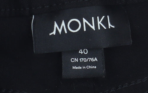 Monki Women's Black Jegging Trousers - Size 12, Slim Fit