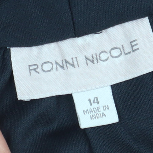 Ronni Nicole Women's Black Maxi Dress Size 14