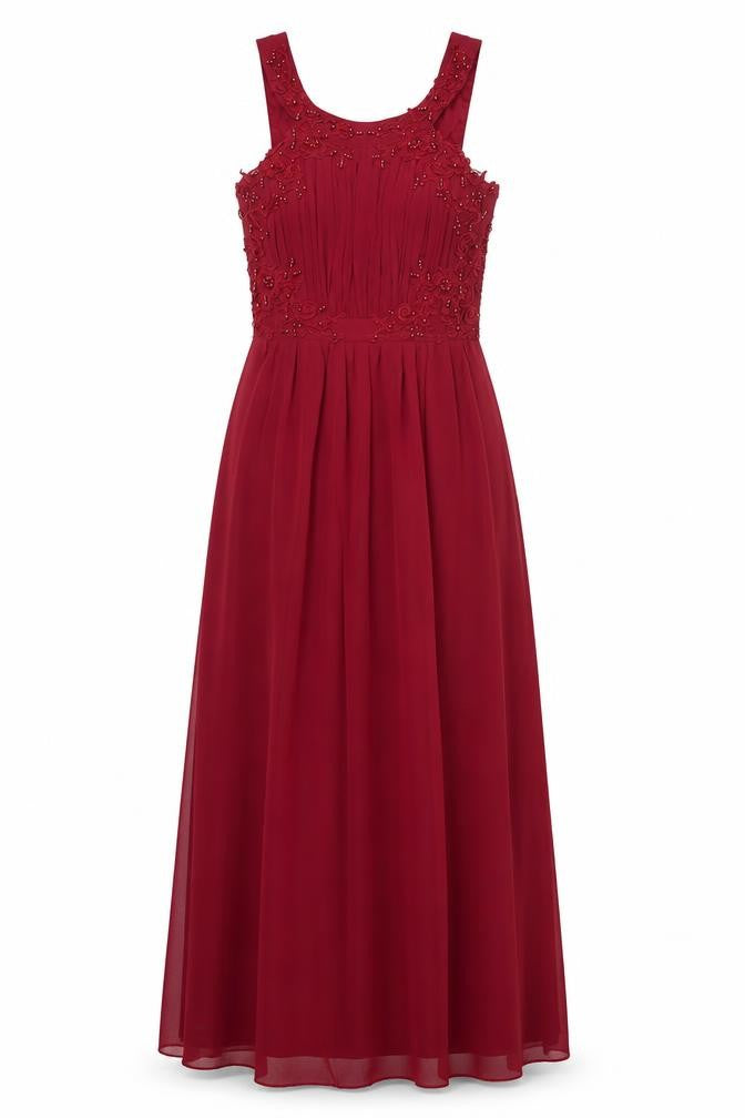 Quiz Women's Red A-Line Formal Long Dress Size 6
