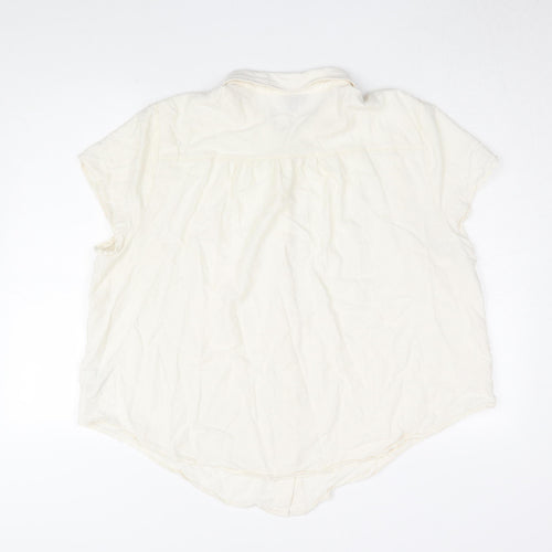 Torrid Women's Beige Button-Up Shirt, Size 2