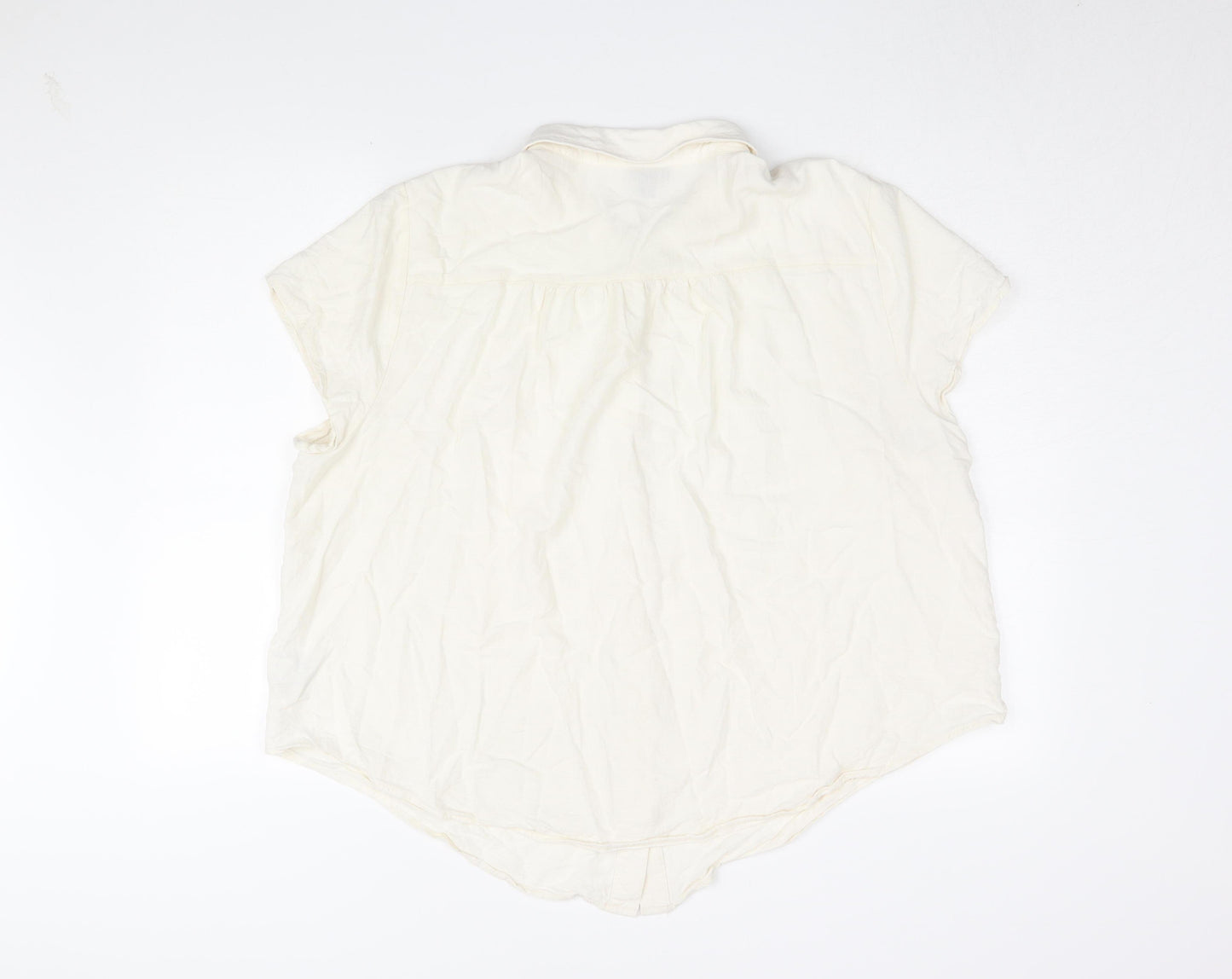 Torrid Women's Beige Button-Up Shirt, Size 2