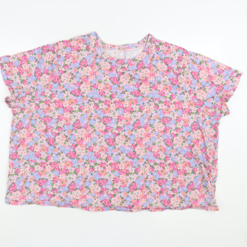 Old Navy Women's Multi Floral 2XL Relaxed T-Shirt