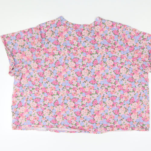 Old Navy Women's Multi Floral 2XL Relaxed T-Shirt