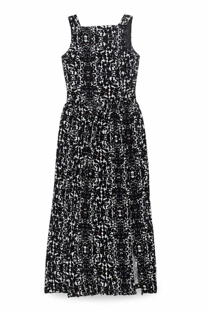 Front view of Miss Selfridge Women's Black Pinafore Dress, size 6