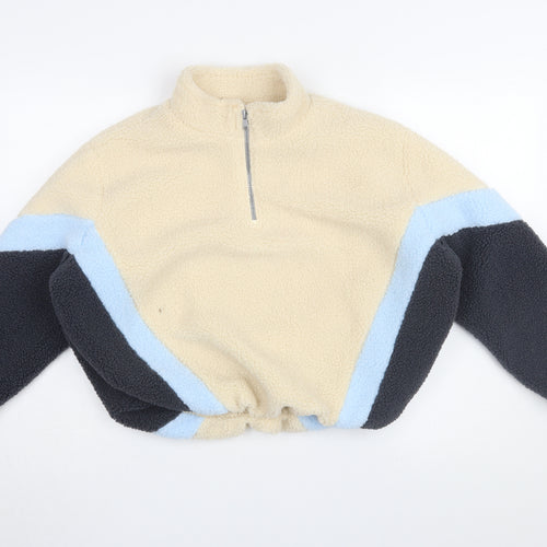 Marks and Spencer Girls' Colourblock Fleece Sweatshirt, Size 12-13