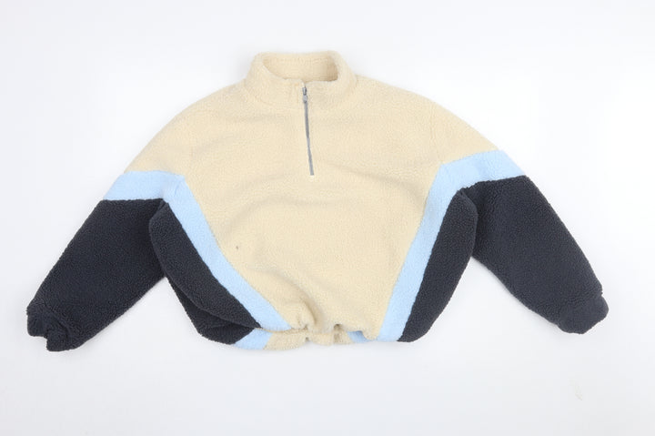 Marks and Spencer Girls' Colourblock Fleece Sweatshirt, Size 12-13