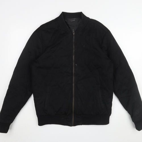 Zara Men's Black Quilted Jacket, Size 18, Casual Wear