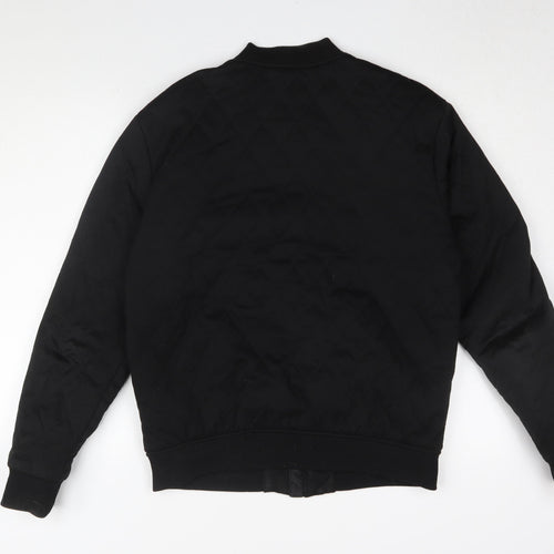 Zara Men's Black Quilted Jacket, Size 18, Casual Wear