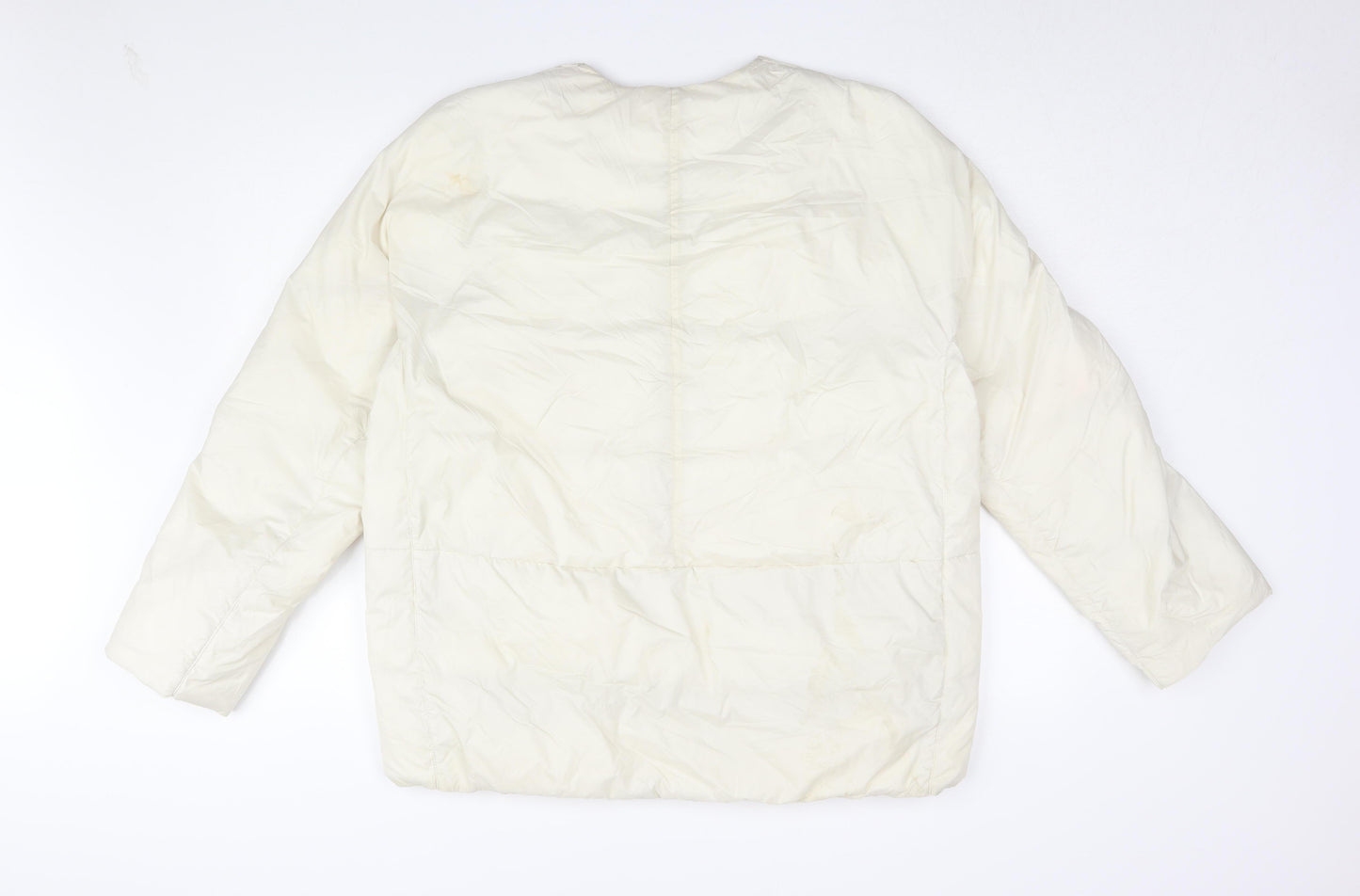 Uniqlo Women's Ivory Winter Jacket, Size L - Classic Style