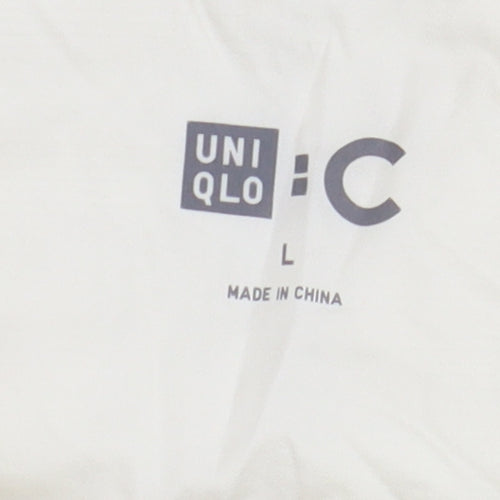 Uniqlo Women's Ivory Winter Jacket, Size L - Classic Style