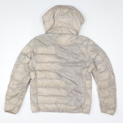 Uniqlo Women's Beige XS Hooded Puffer Jacket